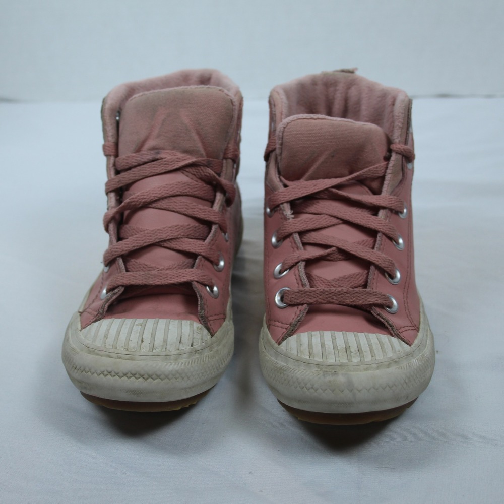 Converse‎ Chuck Taylor All Star Counter Climate Pink Leather High Top Youth 2